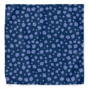 Seashells Navy Blue Beach Conch Collector Summer Bandana