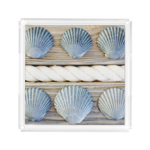 Seashells New York City Acrylic Tray