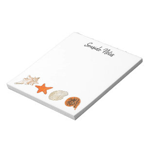 Seashells  notepad