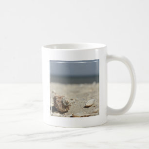 Seashells On Sand By The Sea Coffee Mug