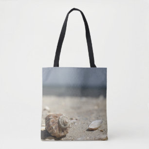 Seashells On Sand By The Sea Tote Bag