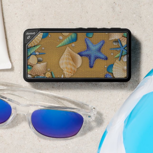 Seashells on the Beach Bluetooth Speaker (Insitu(Beach))