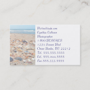 Seashells on the Beach Business Card
