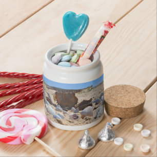 Seashells on the Beach by Shirley Taylor Candy Jar