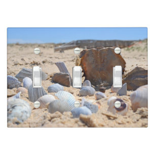 Seashells on the Beach by Shirley Taylor Light Switch Cover