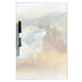 Seashells On The Beach Dry Erase Board by watercoloring at Zazzle