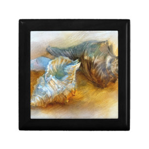 Seashells on the beach gift box