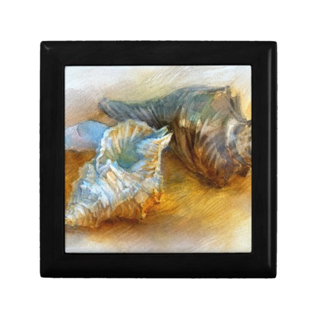 Seashells on the beach gift box (Front)