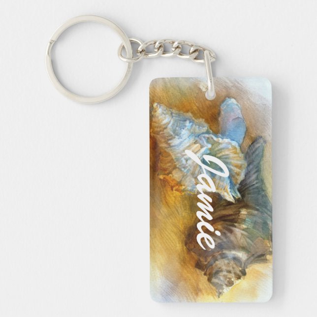 Seashells on the beach keychain (Front)