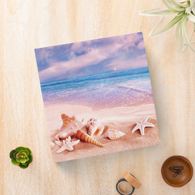 Seashells on the Sea Beach 3 Ring Binder (In Situ)
