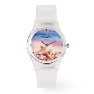 Seashells on the Sea Beach Paradise Watch