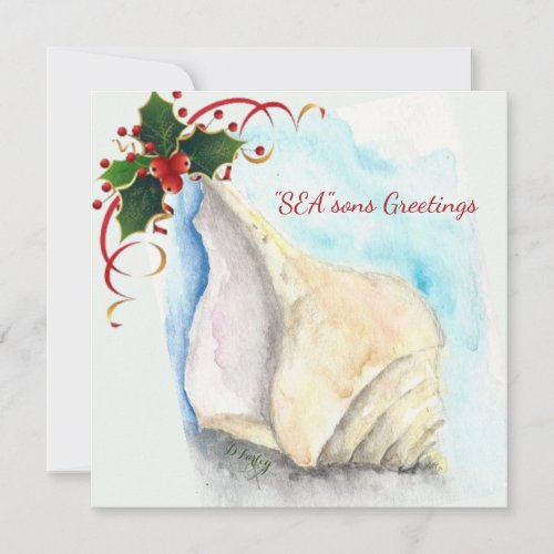 Seashells  Ornament Thank You Card