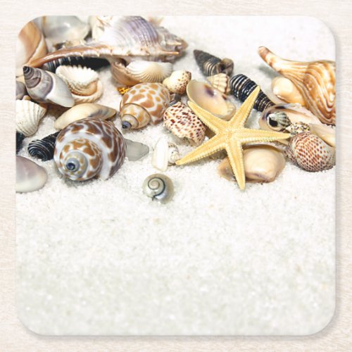Seashells Paper Coasters