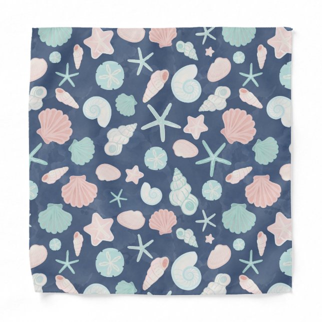 seashells pattern bandana (Front)