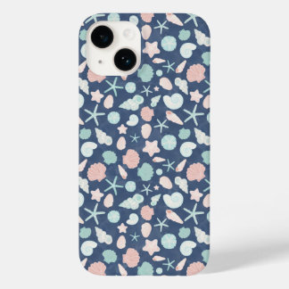 seashells pattern Case-Mate iPhone 14 case