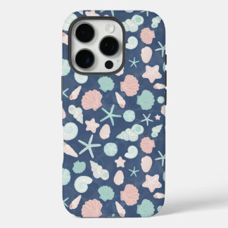 seashells pattern iPhone 16 pro case