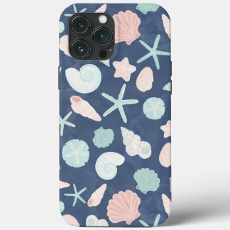 seashells pattern iPhone 13 pro max case