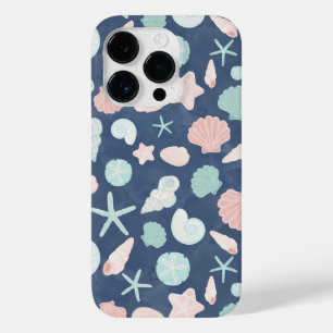 seashells pattern Case-Mate iPhone 14 pro case