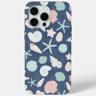 seashells pattern iPhone 15 pro max case