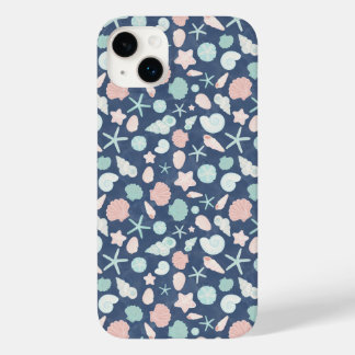 seashells pattern Case-Mate iPhone 14 plus case