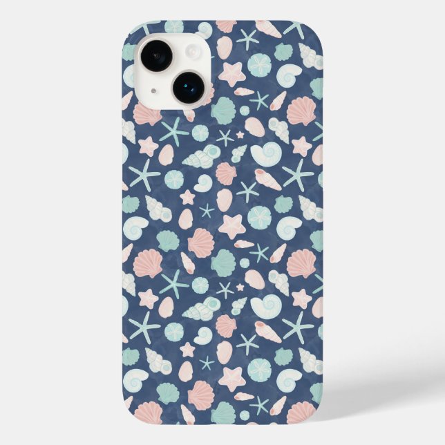 seashells pattern Case-Mate iPhone case (Back)
