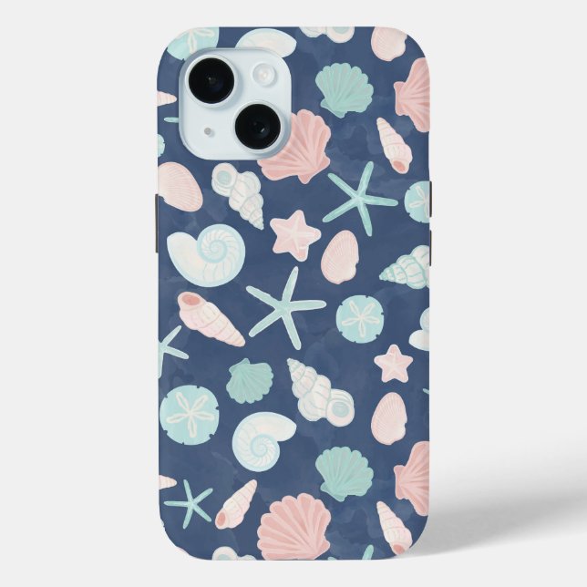 seashells pattern Case-Mate iPhone case (Back)