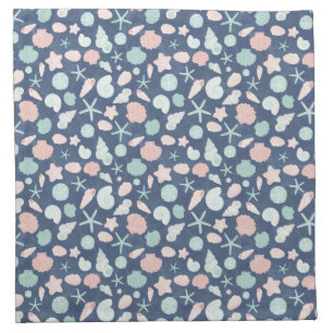 seashells pattern cloth napkin