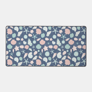 seashells pattern desk mat