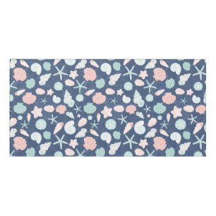 seashells pattern door sign
