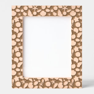 seashells pattern engraved frames
