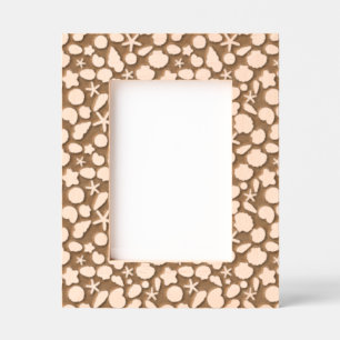 seashells pattern engraved frames