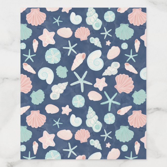seashells pattern envelope liner (Design)