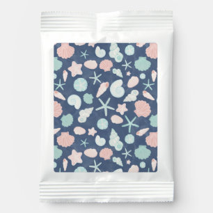 seashells pattern hot chocolate drink mix