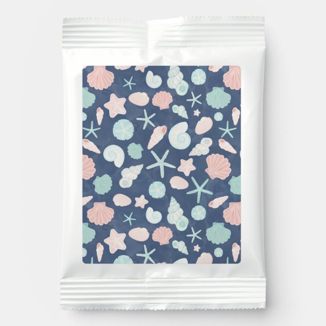 seashells pattern hot chocolate drink mix (Front)