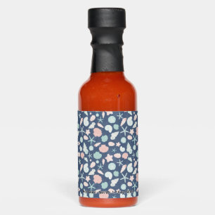 seashells pattern hot sauces