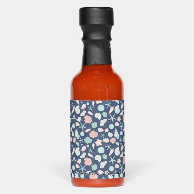 seashells pattern hot sauces (Front)