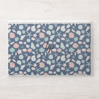 seashells pattern HP laptop skin
