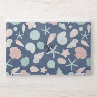 seashells pattern HP laptop skin