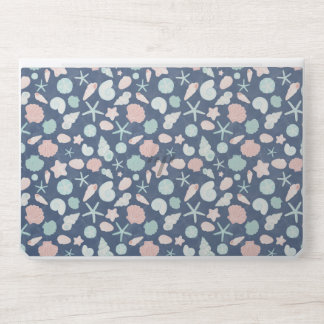 seashells pattern HP laptop skin