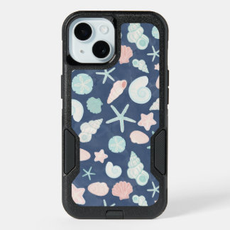 seashells pattern iPhone 15 case