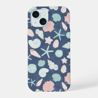 seashells pattern iPhone 15 case