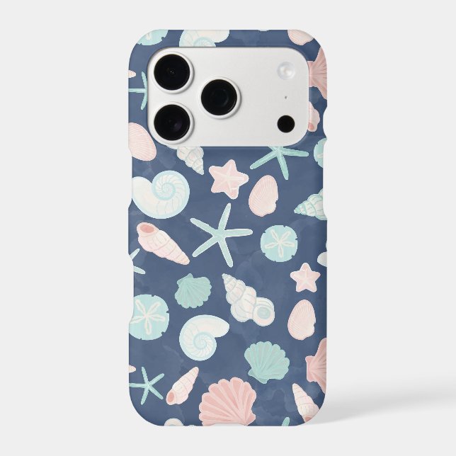 seashells pattern iphone case (Back)