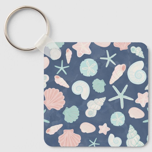 seashells pattern keychain (Front)
