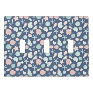 seashells pattern light switch cover