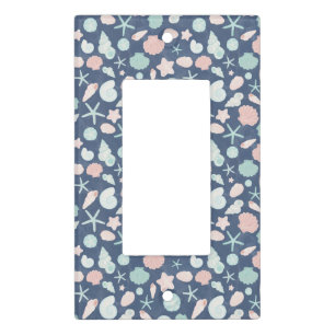 seashells pattern light switch cover
