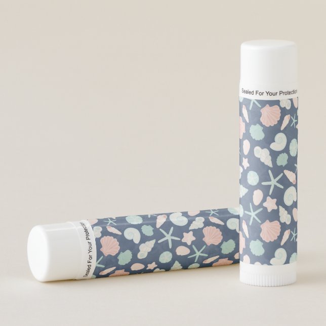 seashells pattern lip balm (Front)