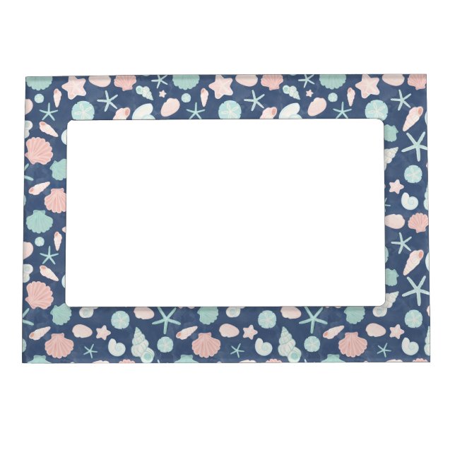 seashells pattern magnetic frame (Front)