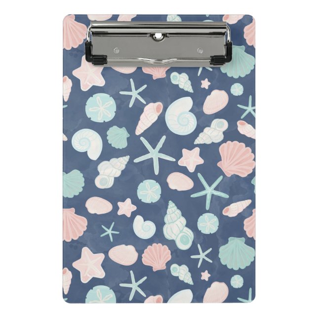 seashells pattern mini clipboard (Front)