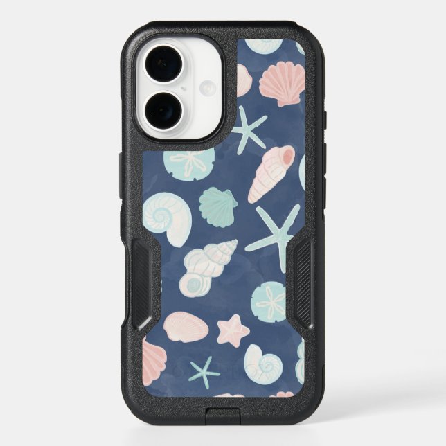 seashells pattern otterbox iPhone case (Back)