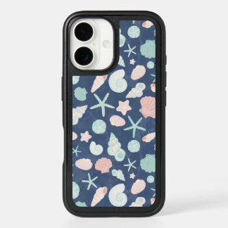 seashells pattern iPhone 16 case